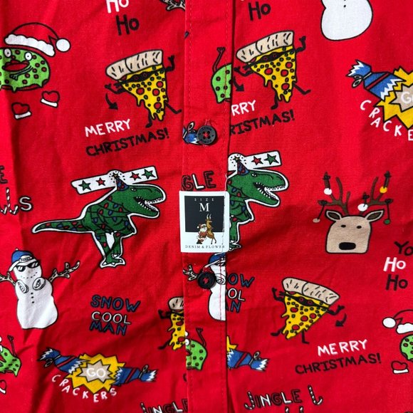 Denim & Flower Ricky Singh Joy To The World Men's Shirt SZ M - Picture 3 of 6